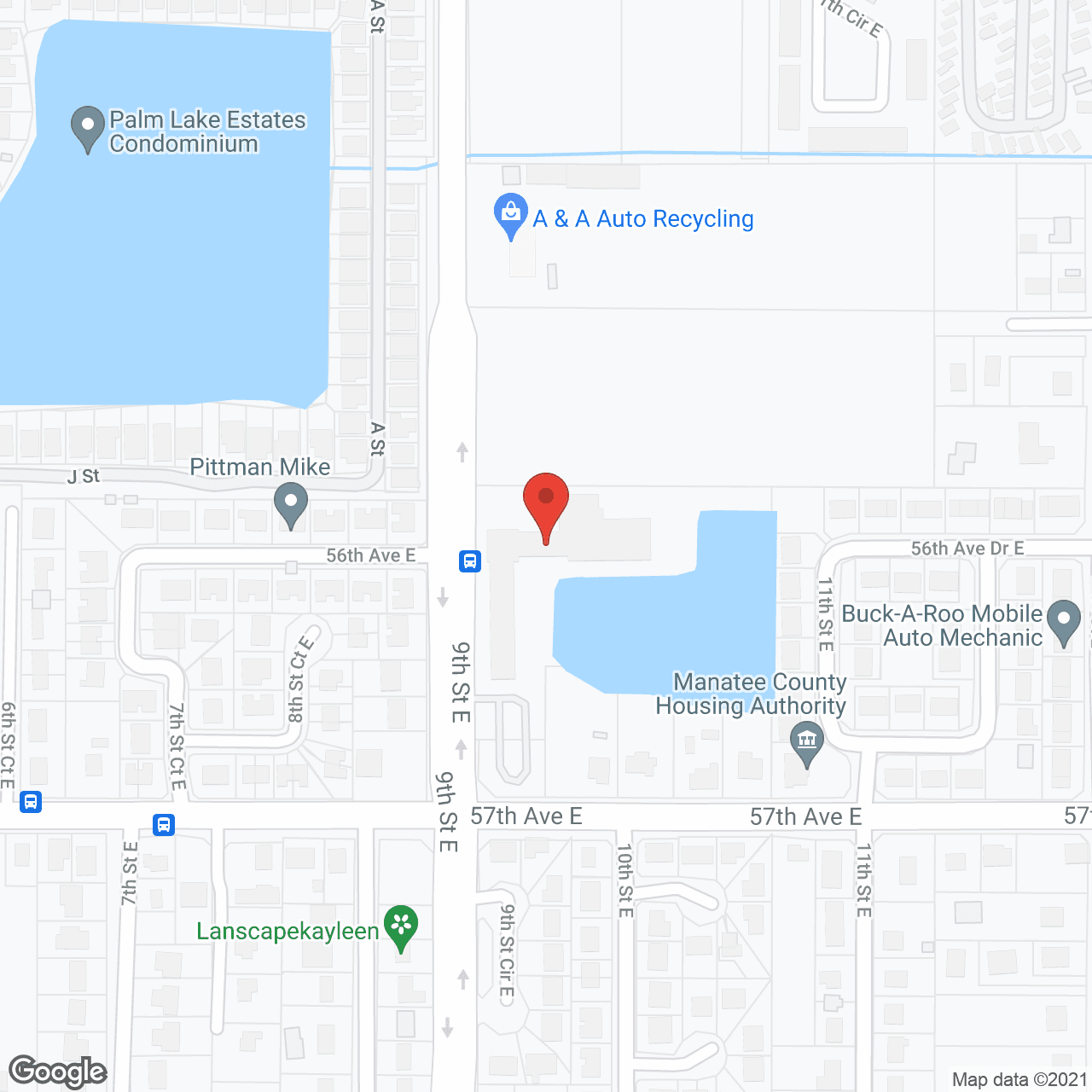 Map of the neighborhood around SunBridge Care and Rehabilitation for Bradenton