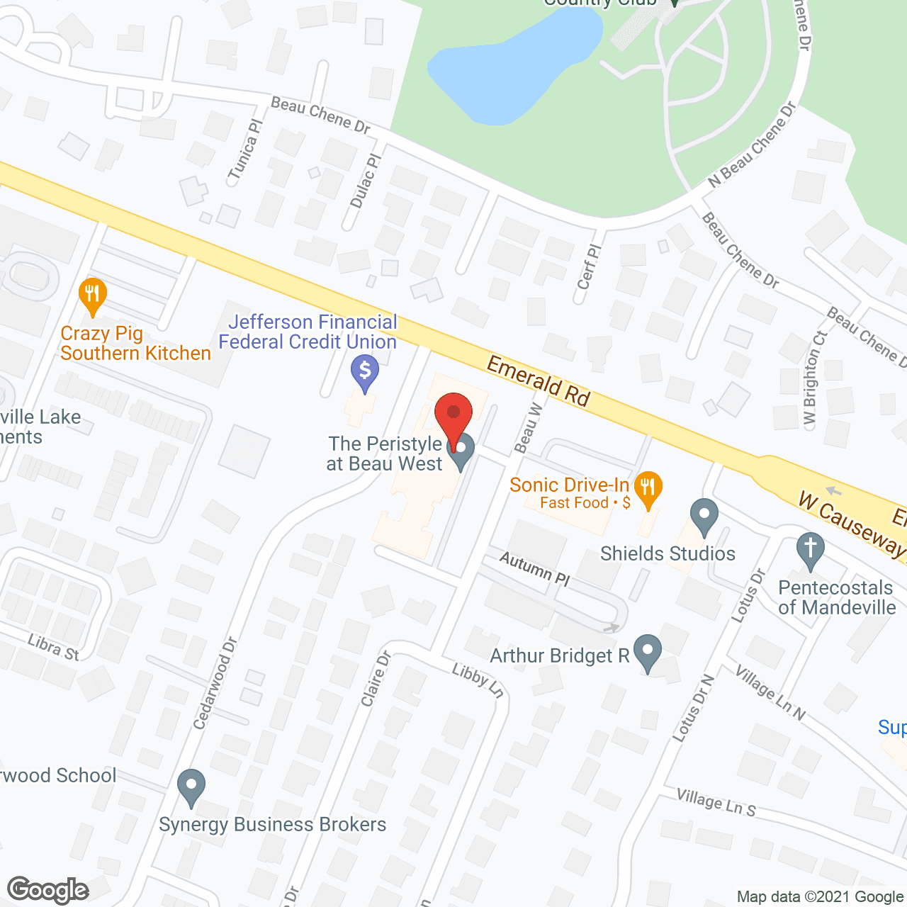 Map of the neighborhood around Beau Provence Memory Care Assisted Living