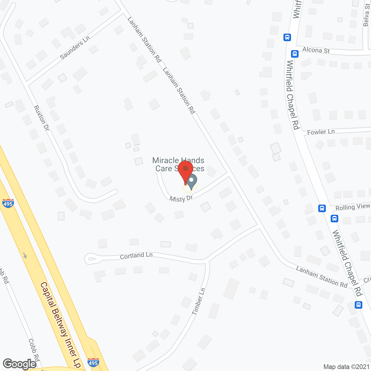 Map of the neighborhood around Miracle Hands Care Services Assisted Living