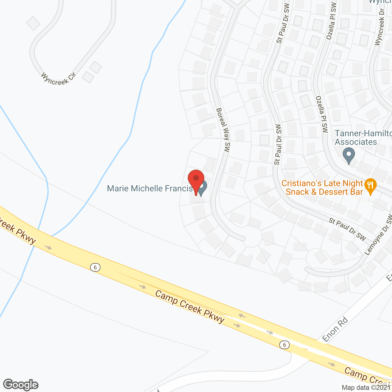 Map of the neighborhood around The Shepherd's House of Love