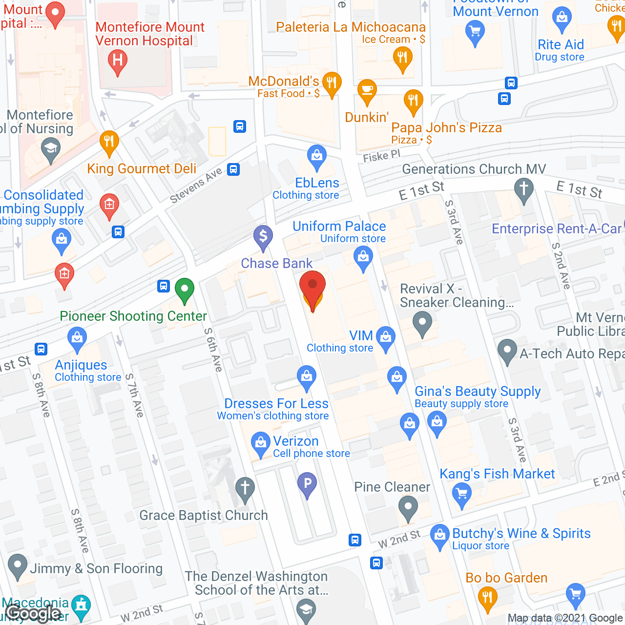 Map of the neighborhood around Enclave on 5th Residential LLC