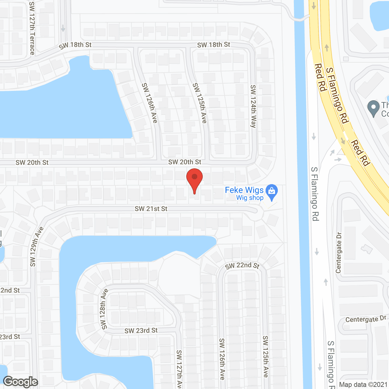 Map of the neighborhood around Oasis Palms Inc.