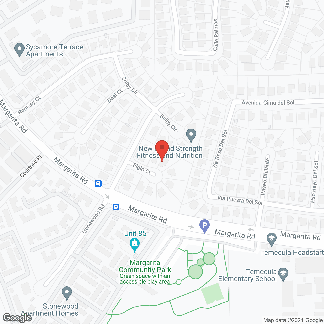 Map of the neighborhood around Helping Hands