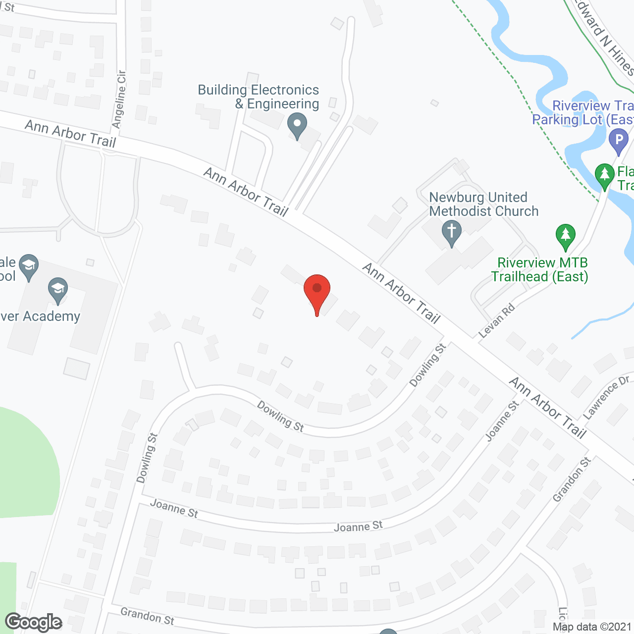 Map of the neighborhood around Grace HomeCare Livonia