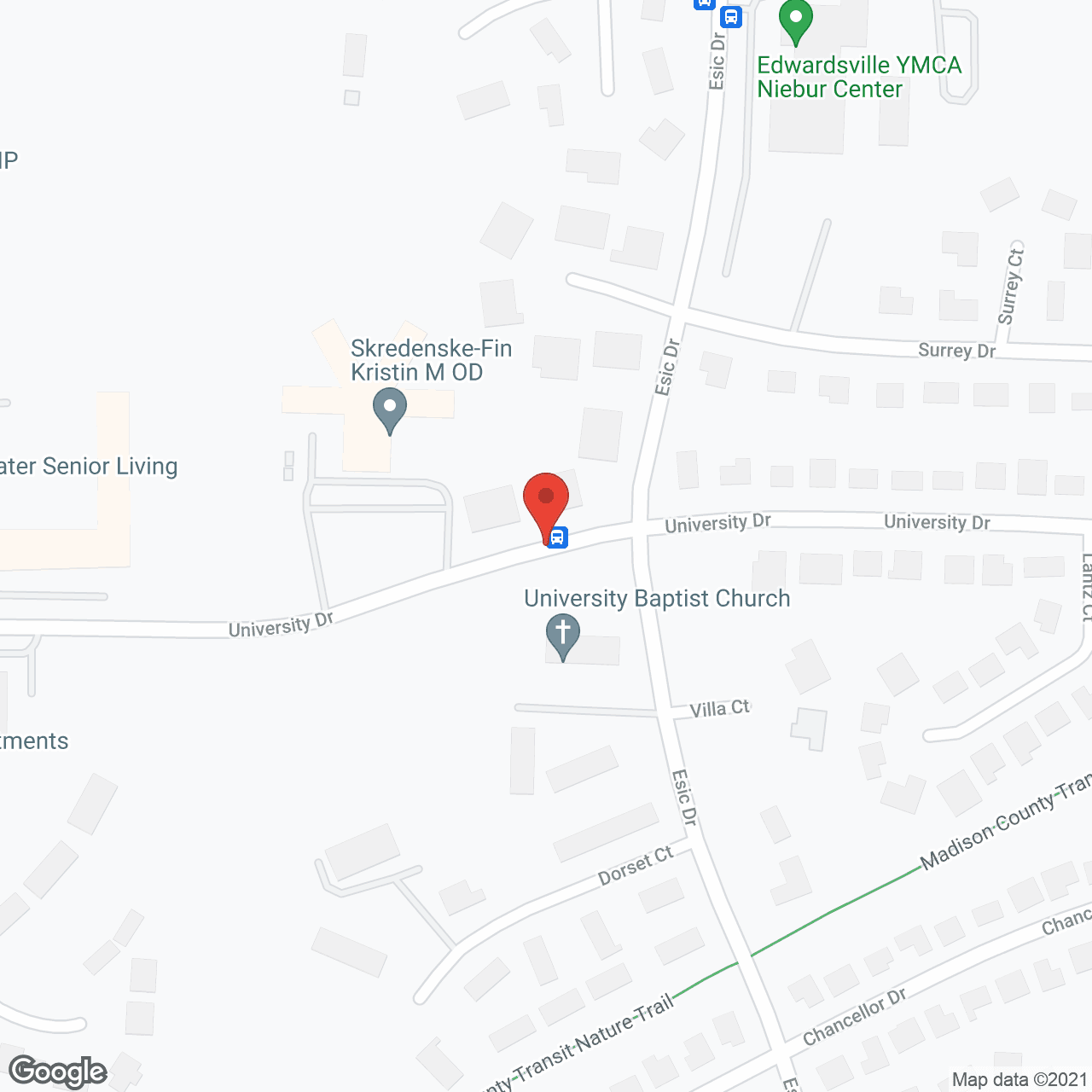Map of the neighborhood around Stillwater Senior Living