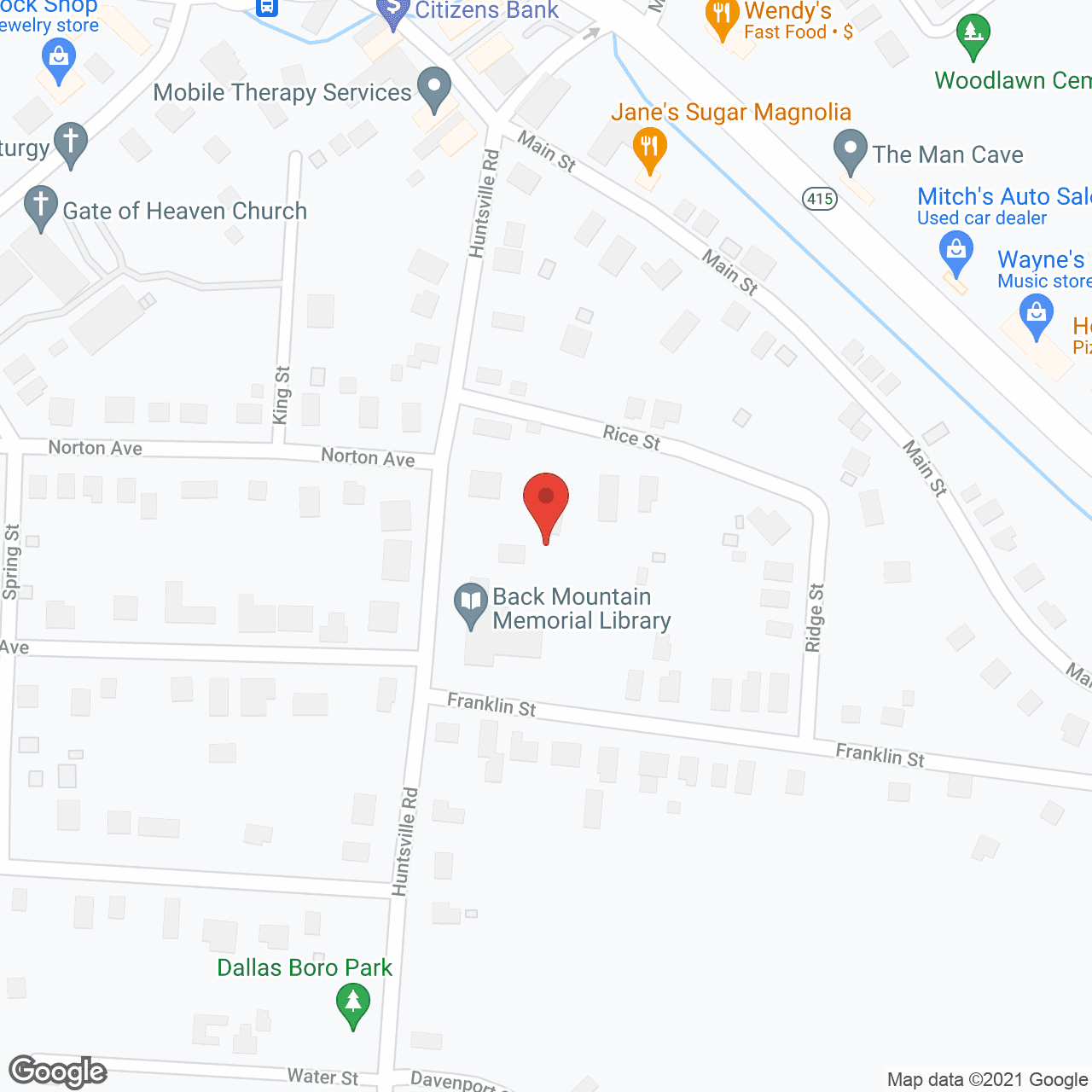 Map of the neighborhood around The Village at Greenbriar