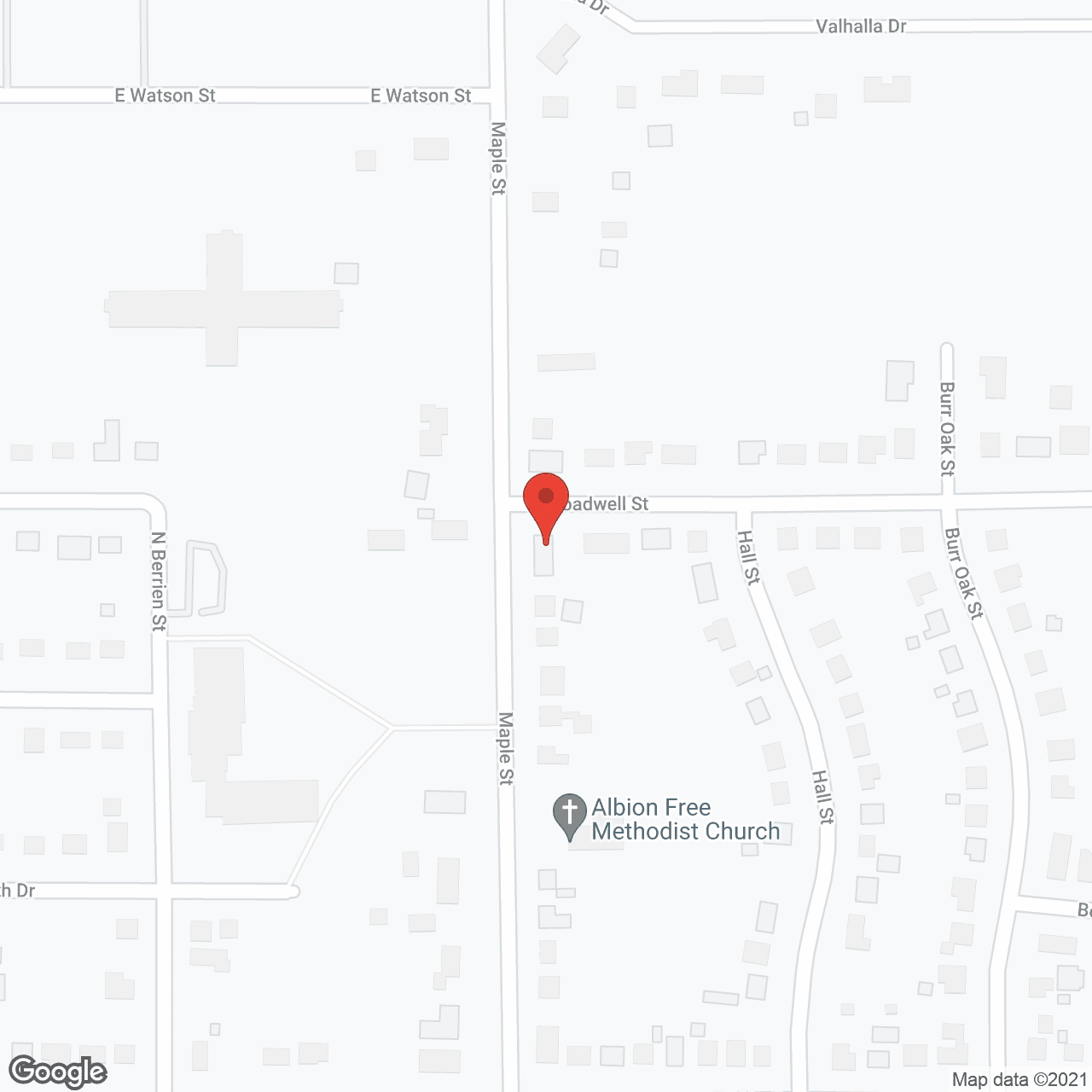 Map of the neighborhood around Sunny Side Senior Care LLC