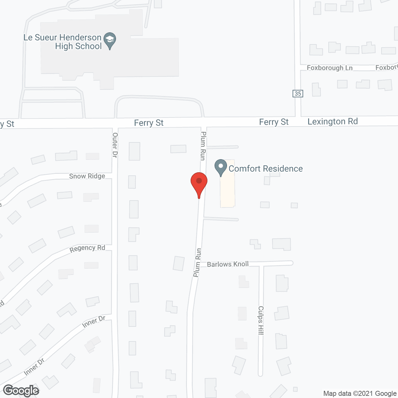 Map of the neighborhood around French Meadows Place