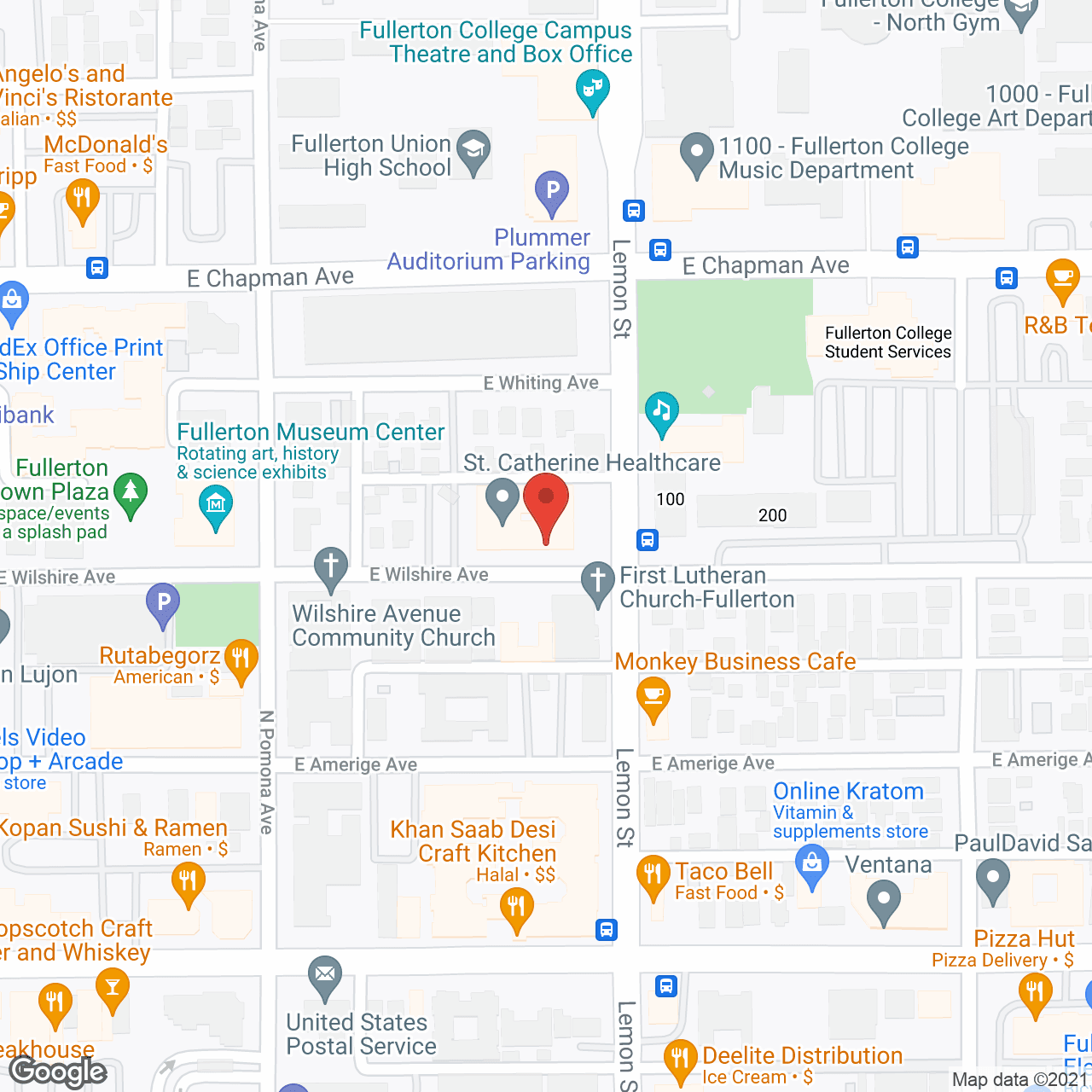 Map of the neighborhood around St. Catherine Healthcare