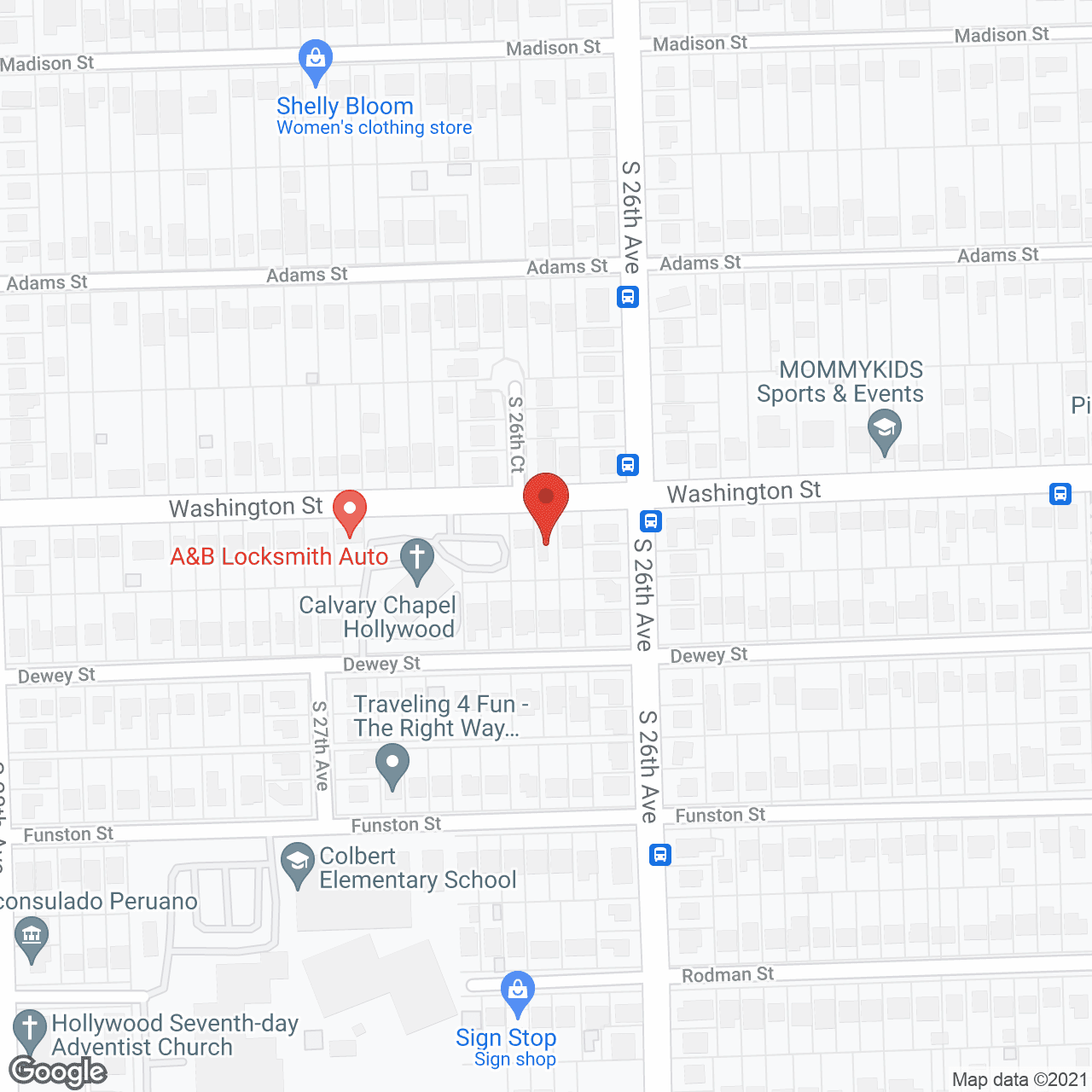 Map of the neighborhood around Exquisite Senior Care Assisted Living Facility