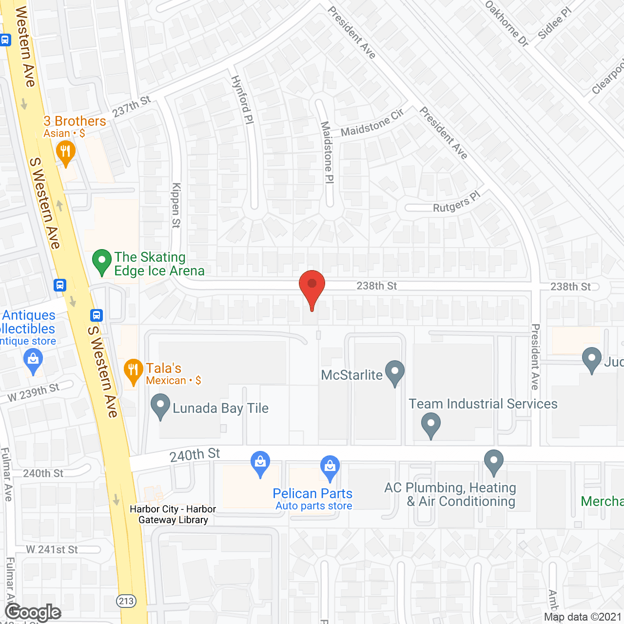 Map of the neighborhood around Maple Residential Care Home IV