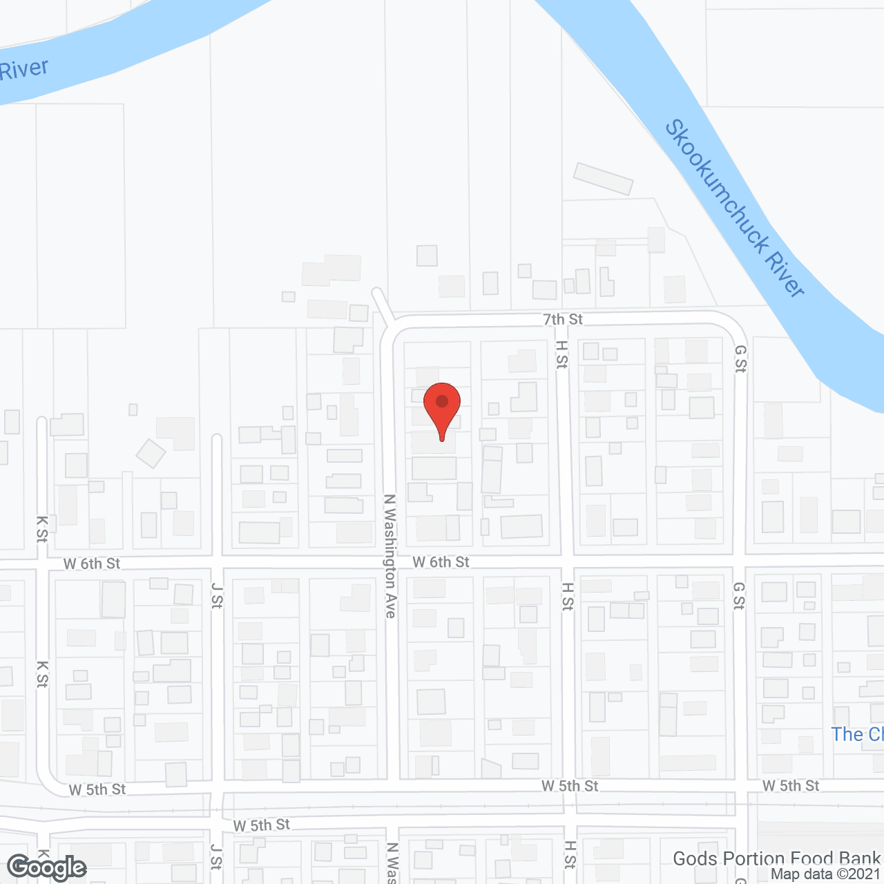Map of the neighborhood around Oak Wood Haven AFH