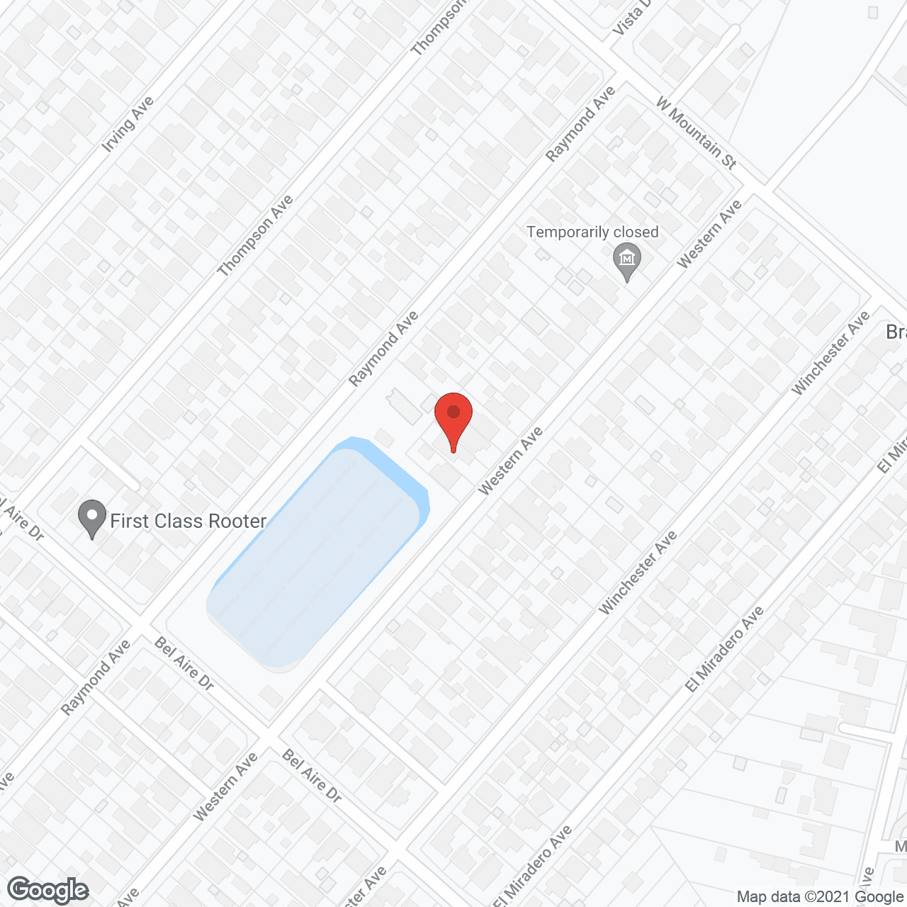 Map of the neighborhood around No Place Like Home For Golden Ages