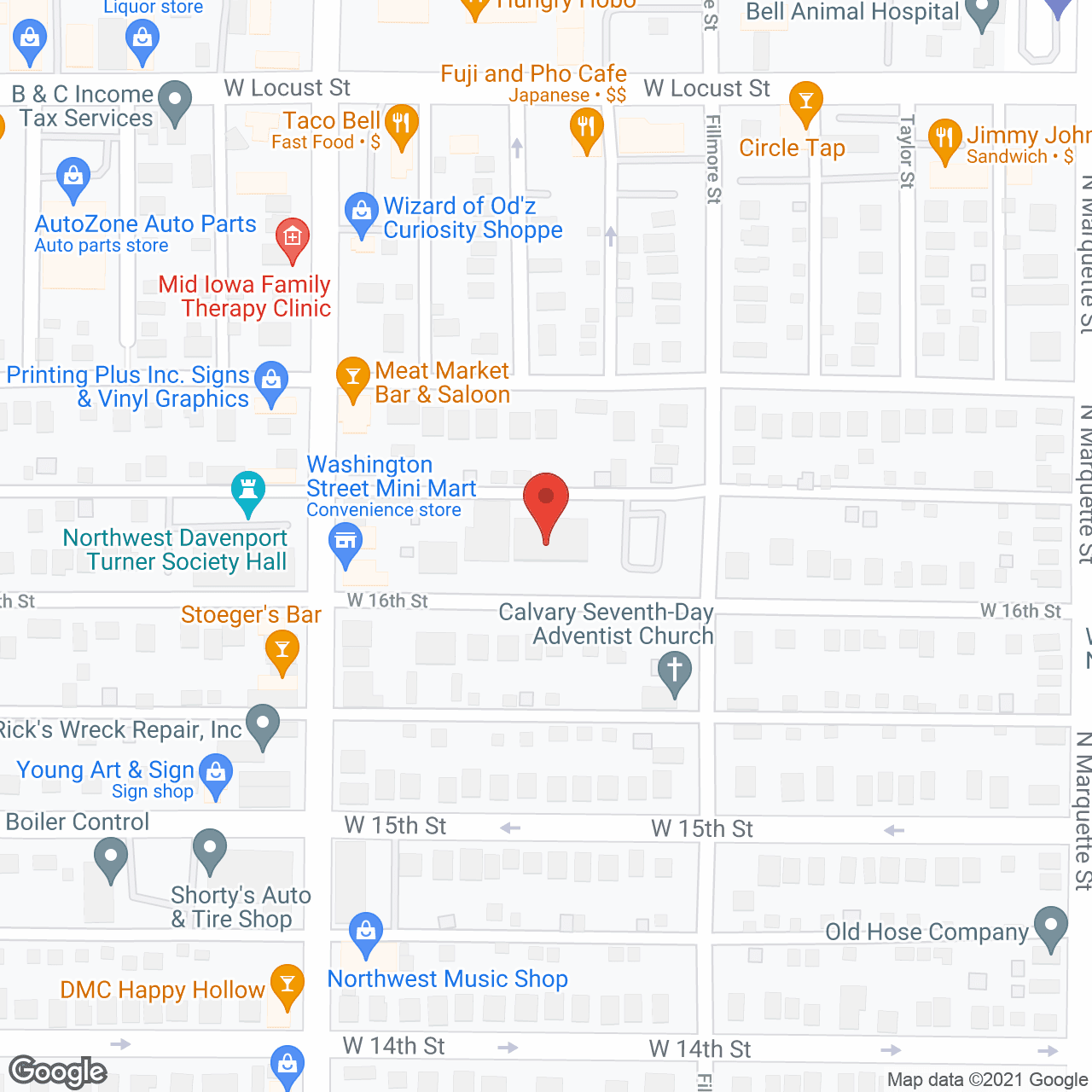 Map of the neighborhood around The Jackson Renaissance