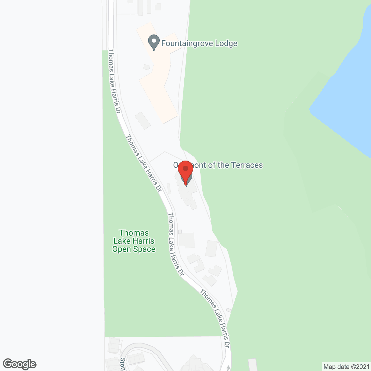 Map of the neighborhood around The Terraces at Fountaingrove Lodge