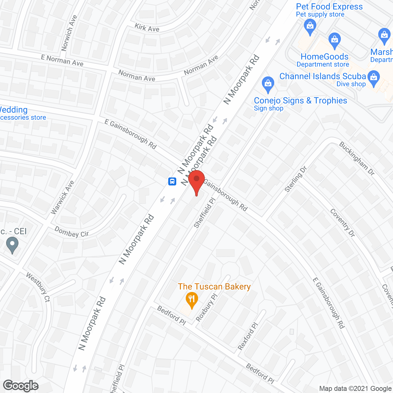Map of the neighborhood around Happy Home Care II