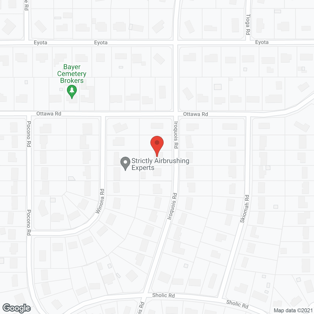 Map of the neighborhood around Crystal Garden Residential Care Facility for the Elderly LLC