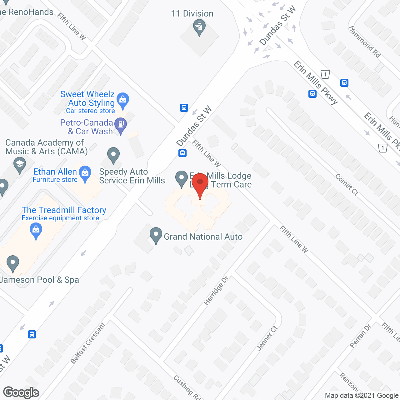 Map of the neighborhood around The Erinview DECLINED