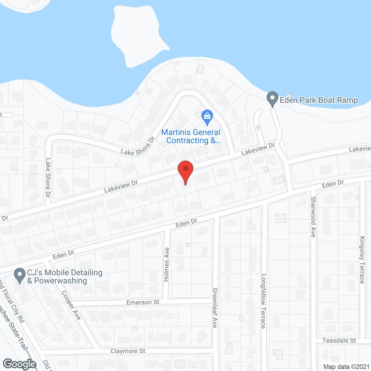 Map of the neighborhood around Pure Restoration