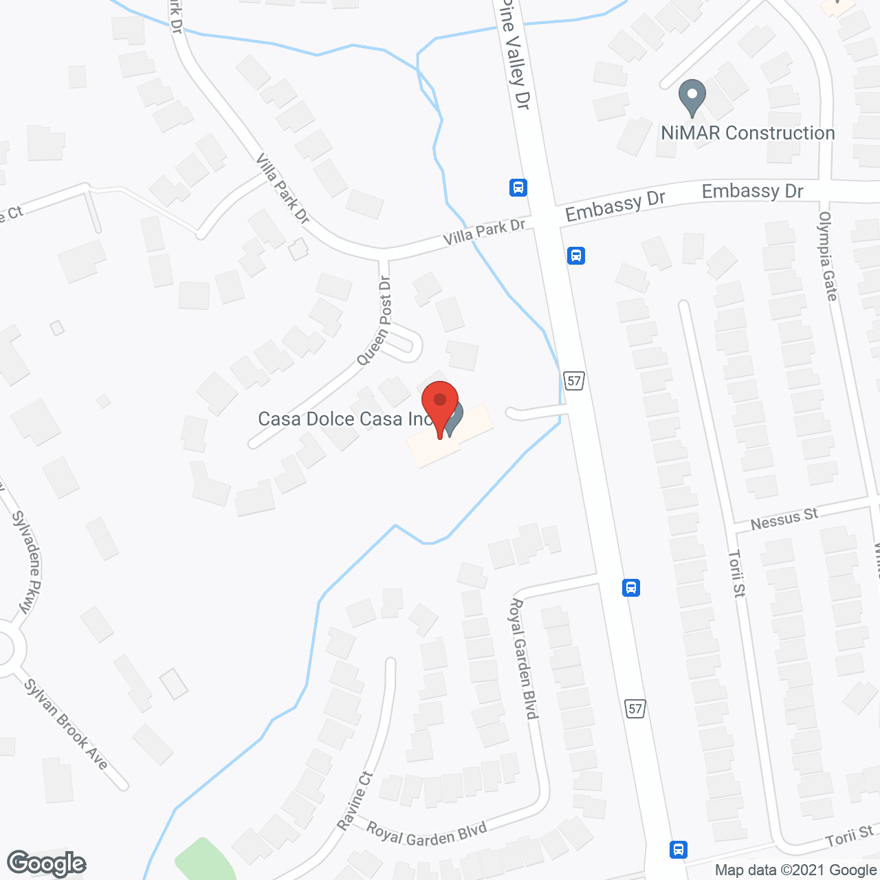 Map of the neighborhood around Casa Dolce Casa