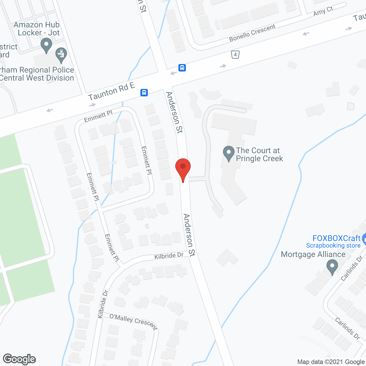 Map of the neighborhood around Court at Pringle Creek