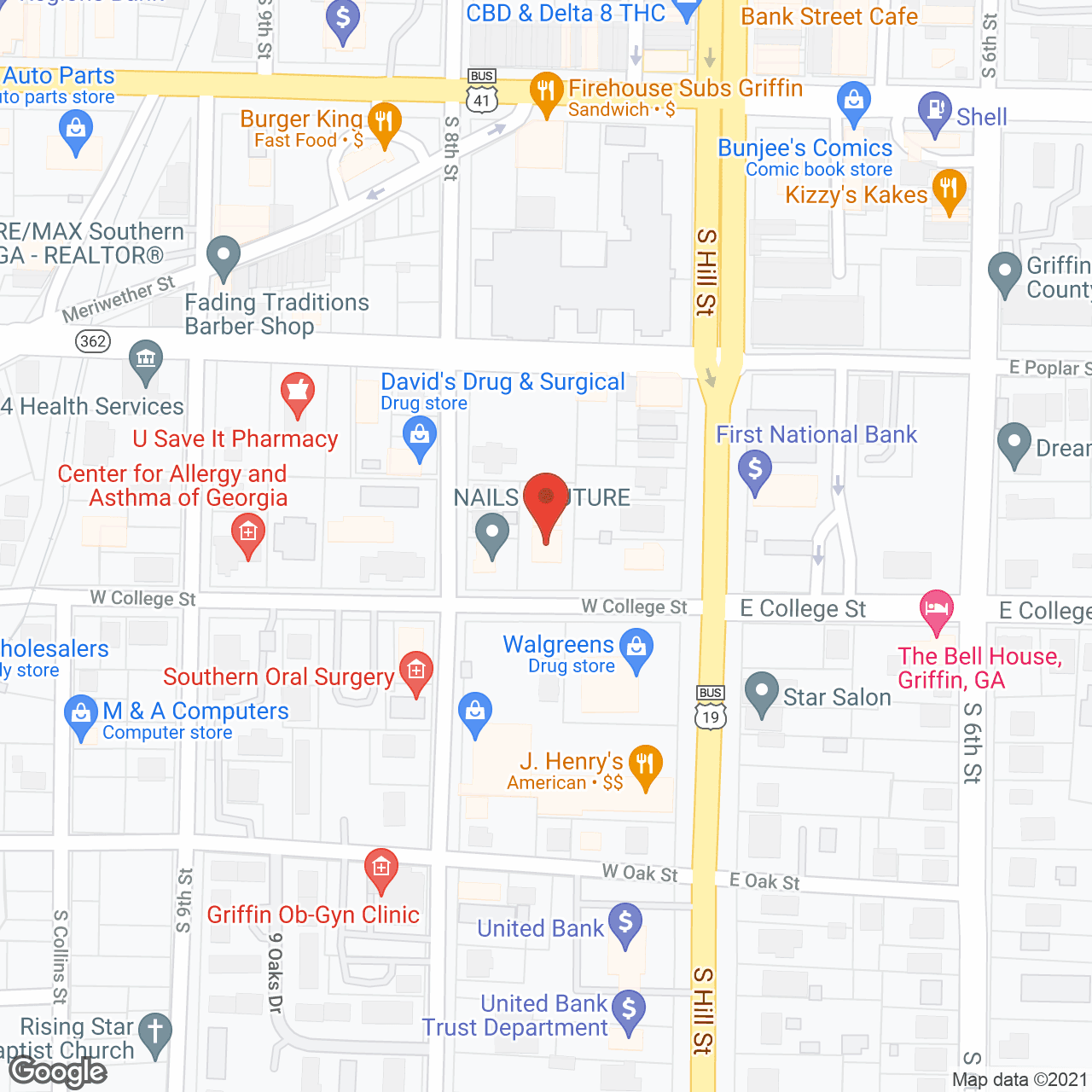 Map of the neighborhood around The Landings Care Home