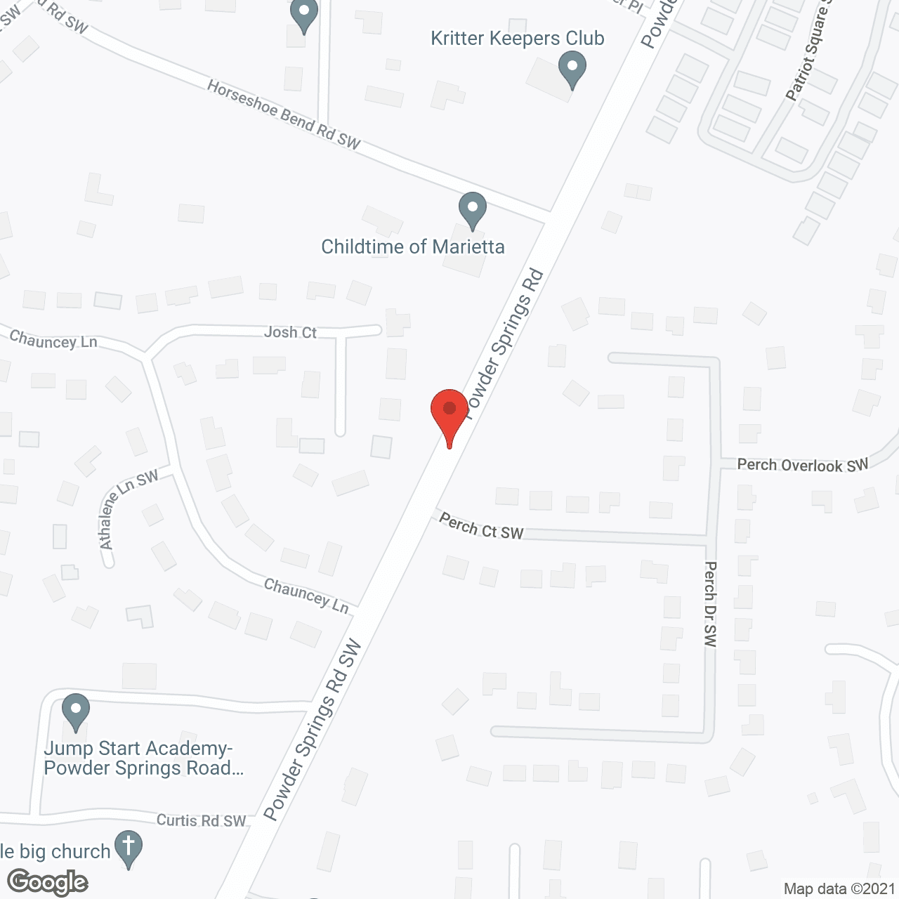Map of the neighborhood around House of Peace and Hope
