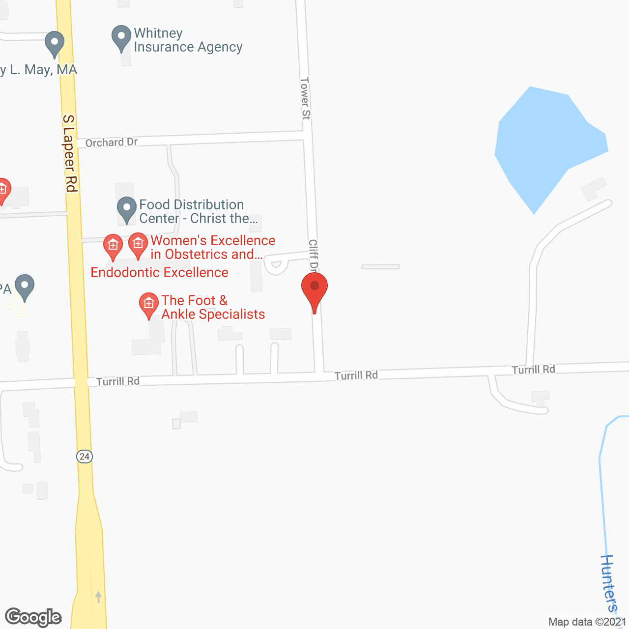 Map of the neighborhood around Churchill Farms AFC Home