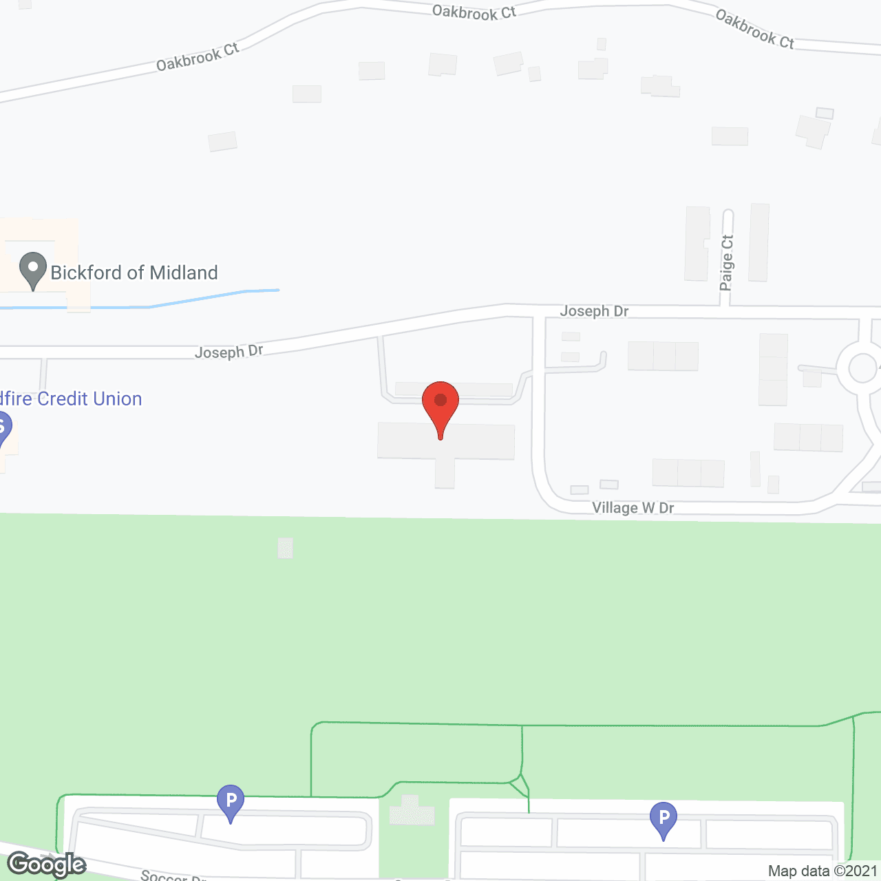 Map of the neighborhood around Ivy Terrace Senior Residence