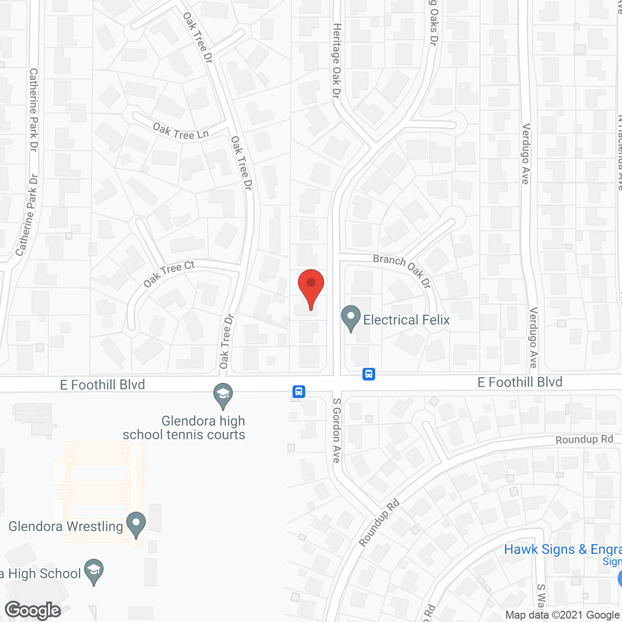 Map of the neighborhood around Whispering Oaks Senior Living