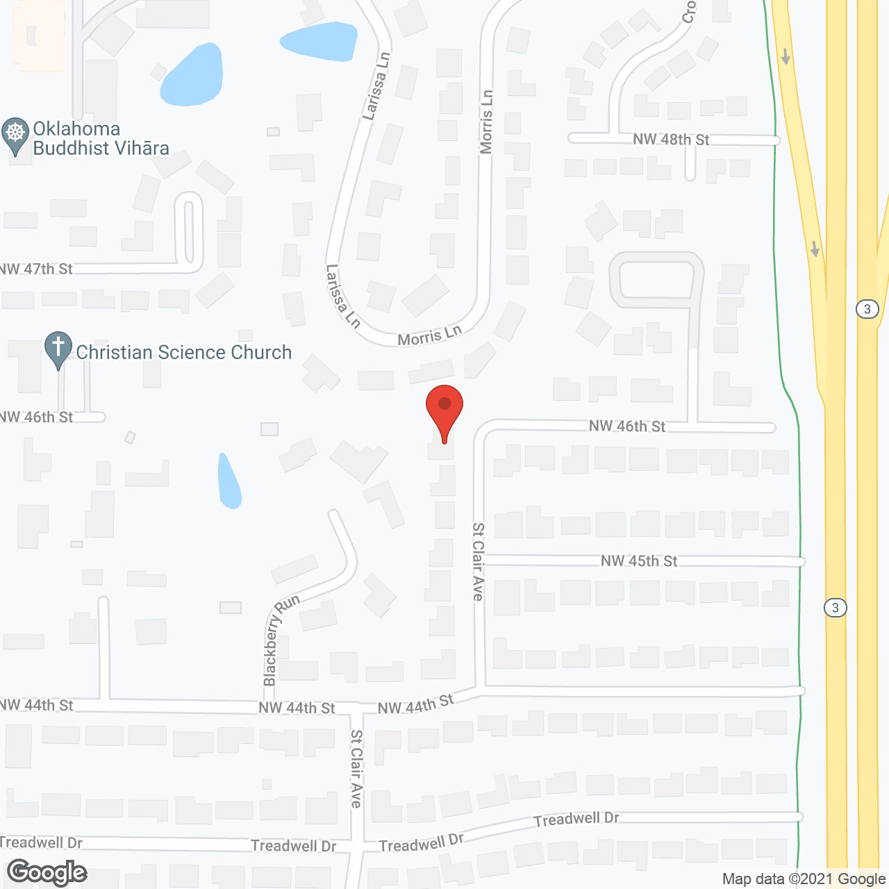 Map of the neighborhood around The Heaven House LLC, St Clair