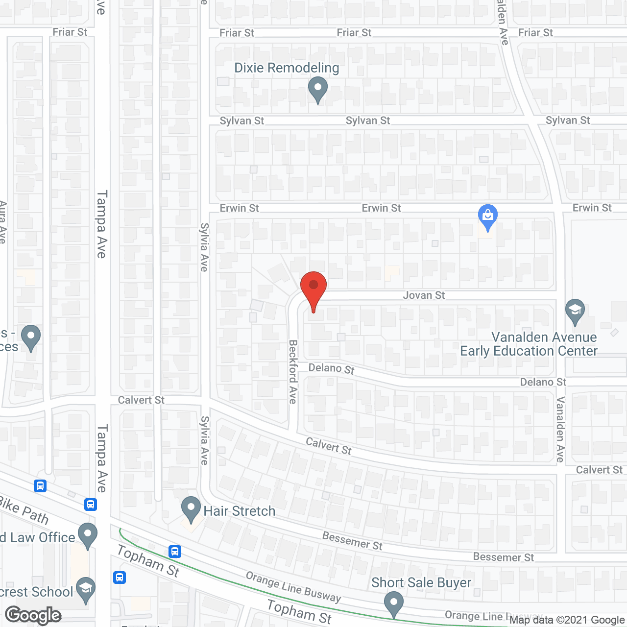 Map of the neighborhood around AAA Royal Senior Living Inc