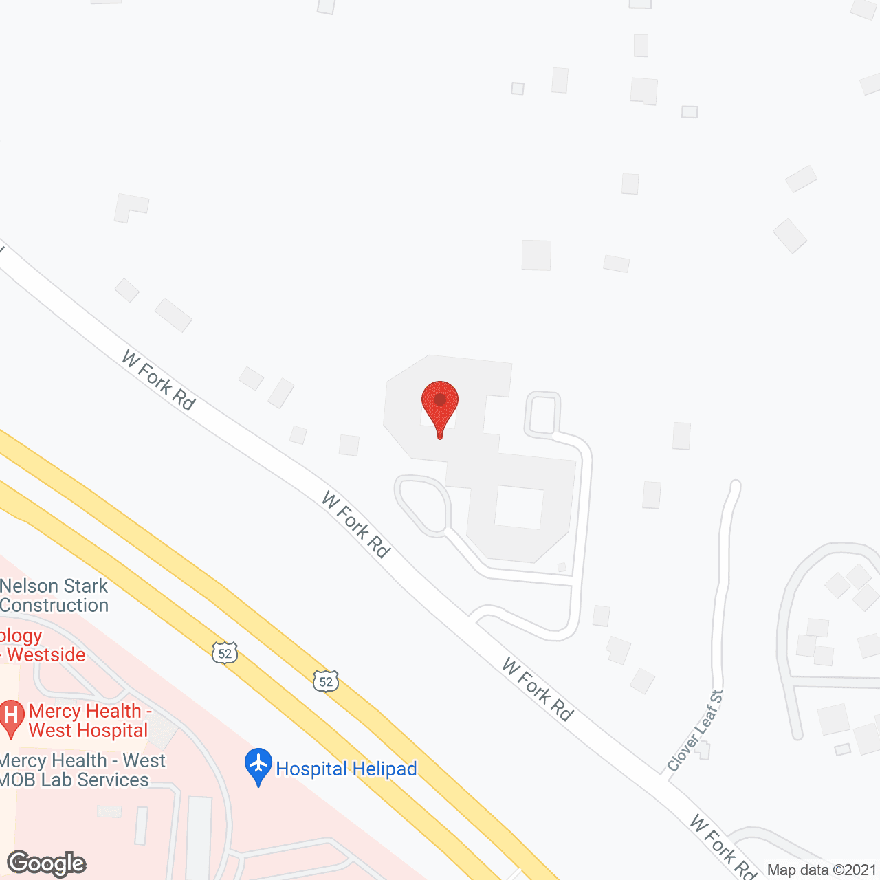 Map of the neighborhood around Covenant Village Rehab