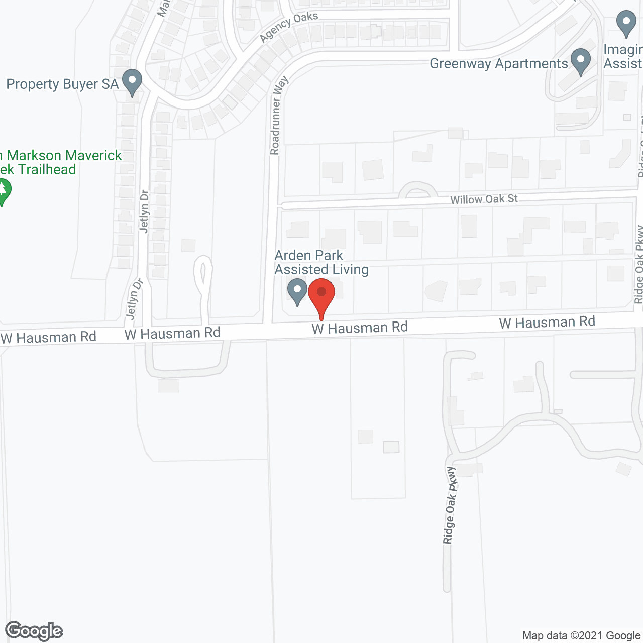 Map of the neighborhood around Arden Park Assisted Living