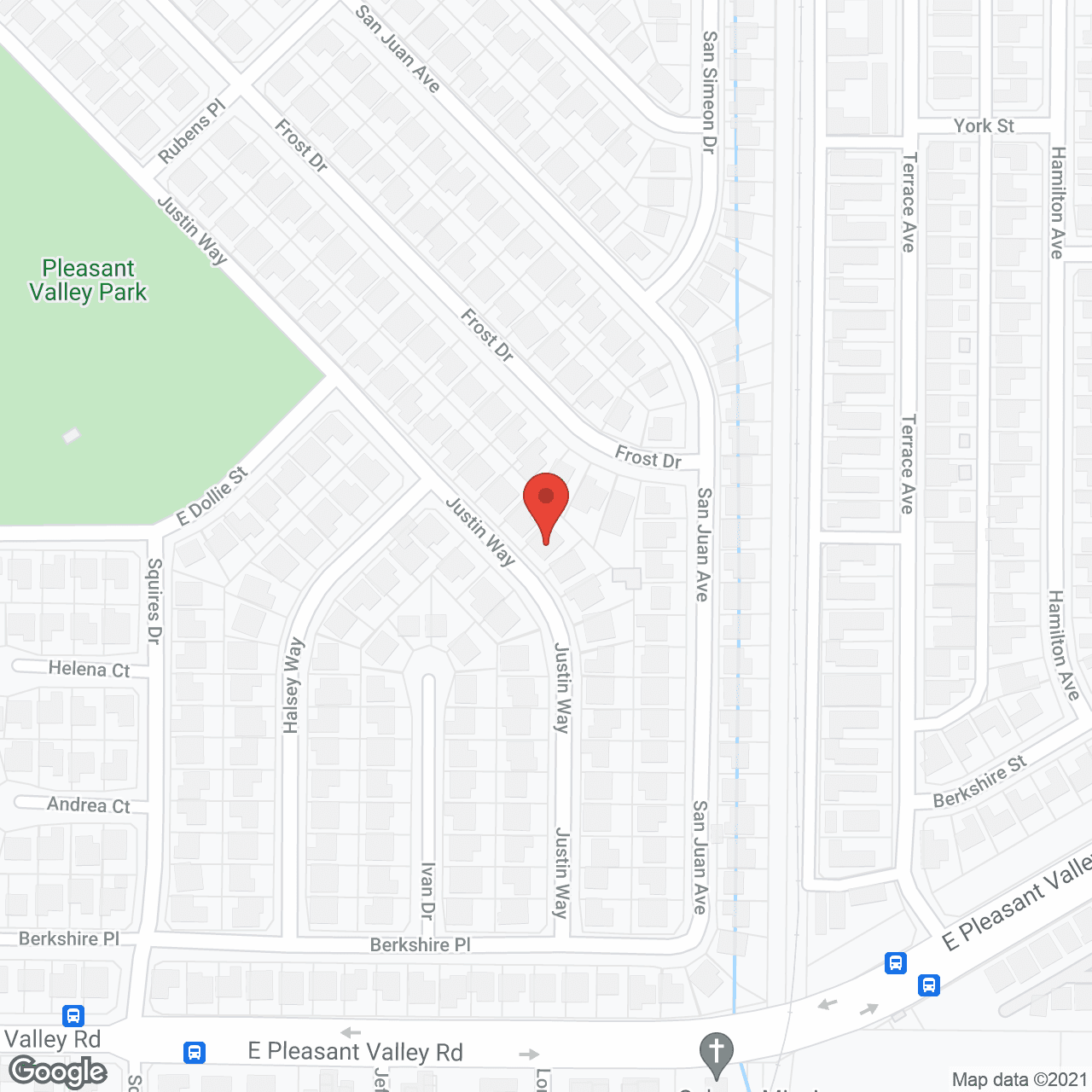 Map of the neighborhood around Amity and Joy Home Care