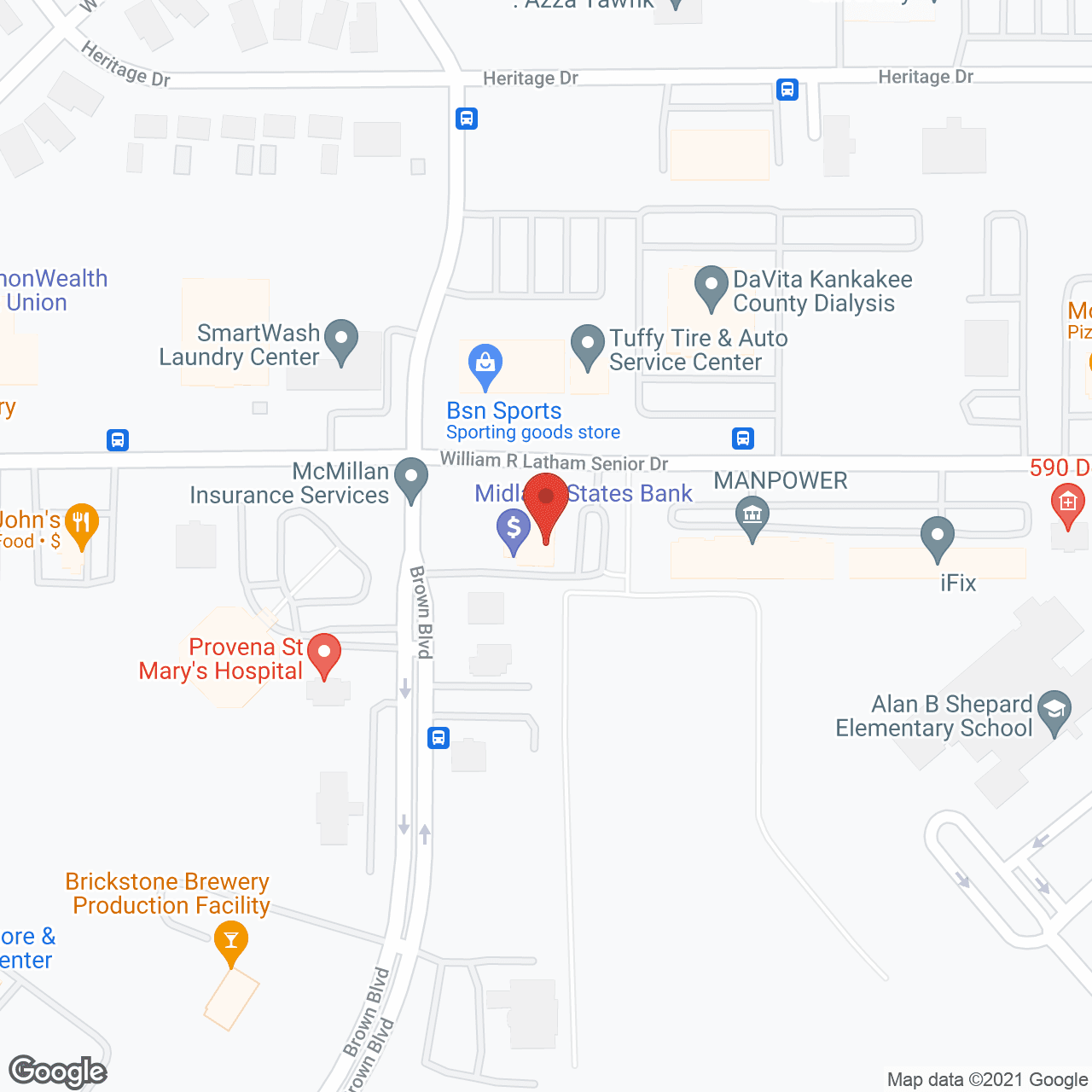 Map of the neighborhood around Riverside Assisted Living and Memory Care