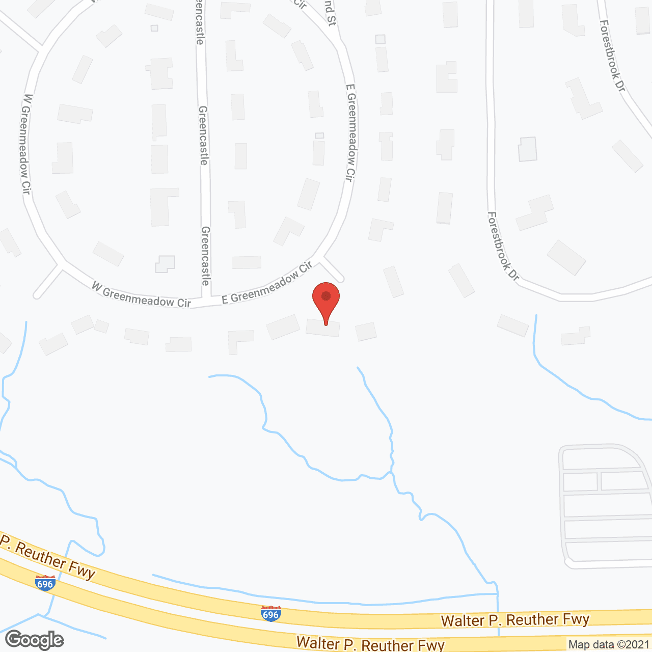 Map of the neighborhood around Greencastle Family Care