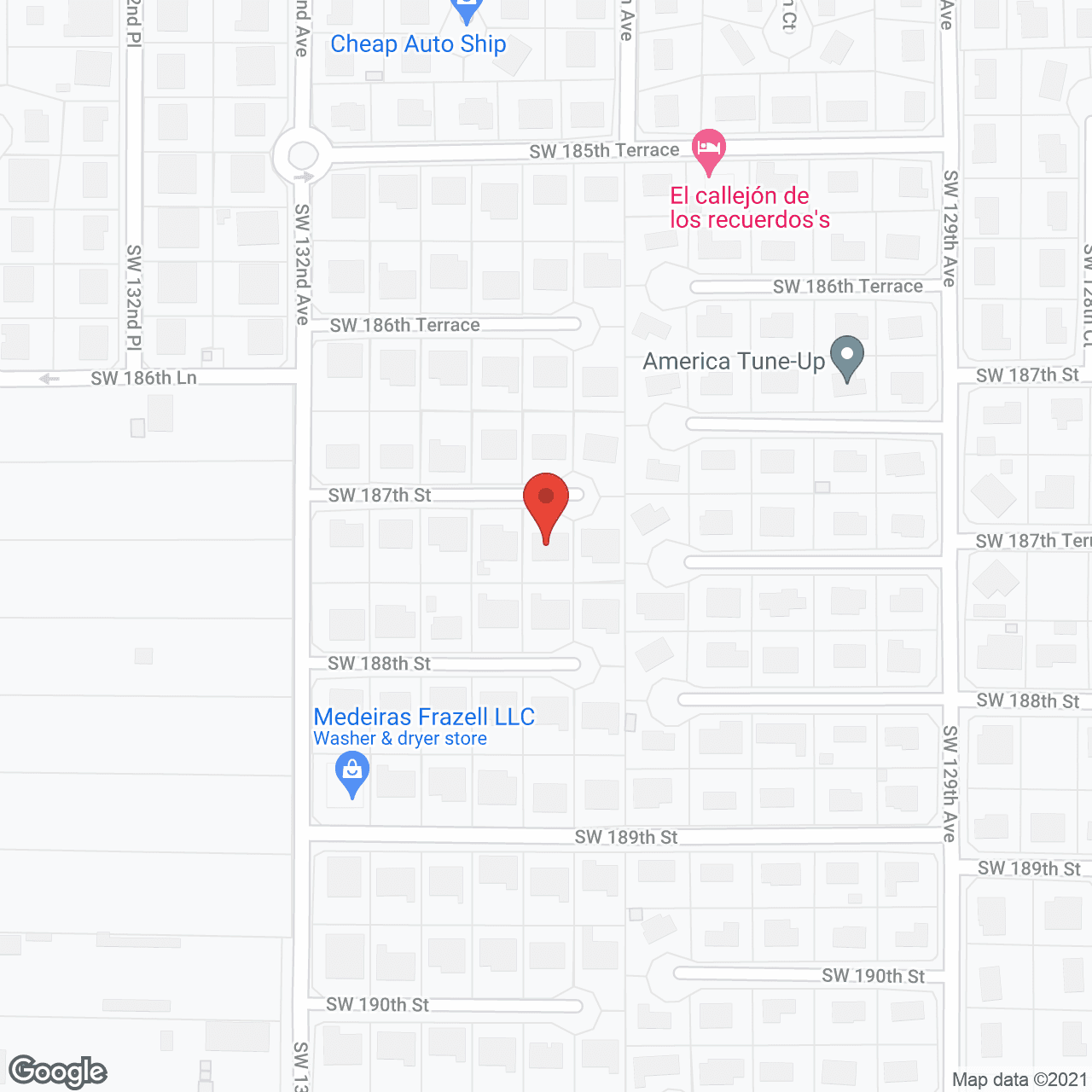 Map of the neighborhood around AM Sweet Home