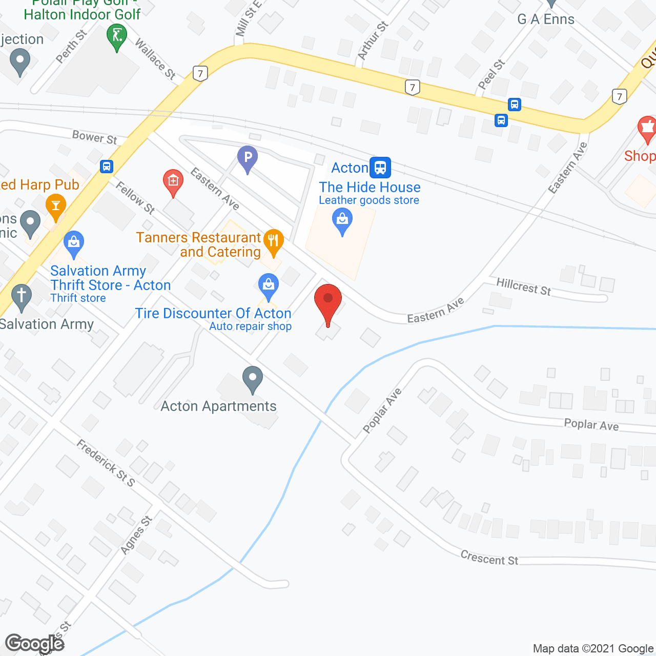 Map of the neighborhood around York House