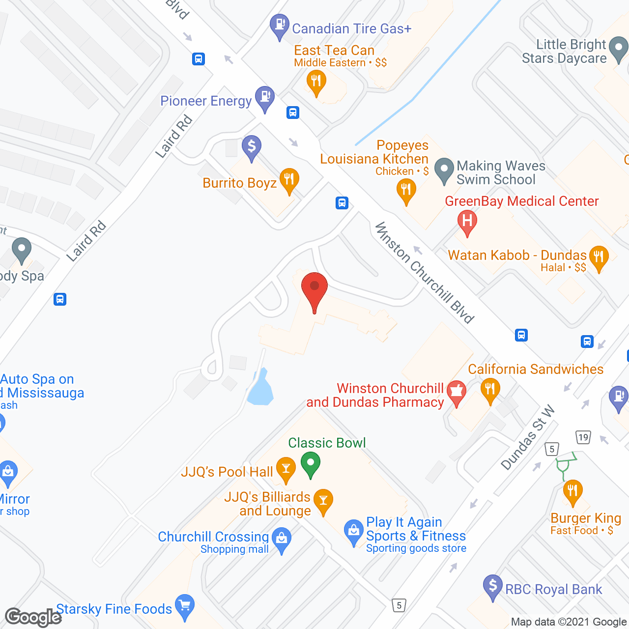 Map of the neighborhood around Ukrainian Home For The Aged