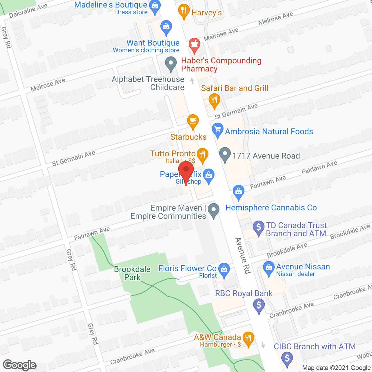 Map of the neighborhood around Tec Park Ltd