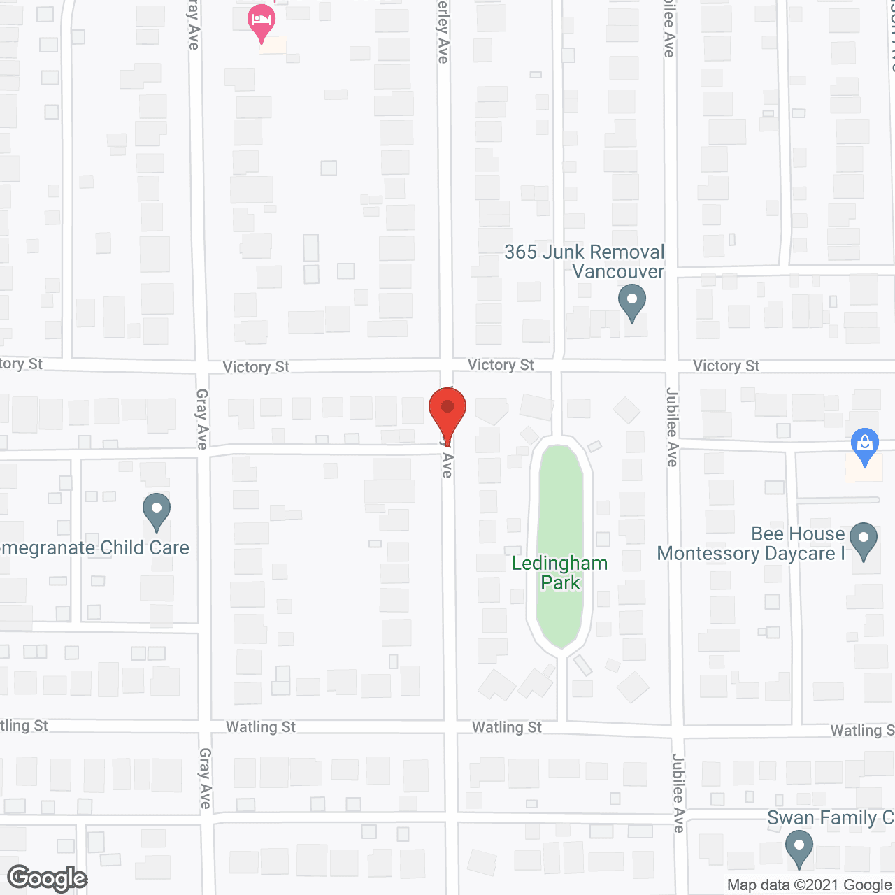 Map of the neighborhood around Shannon Oaks