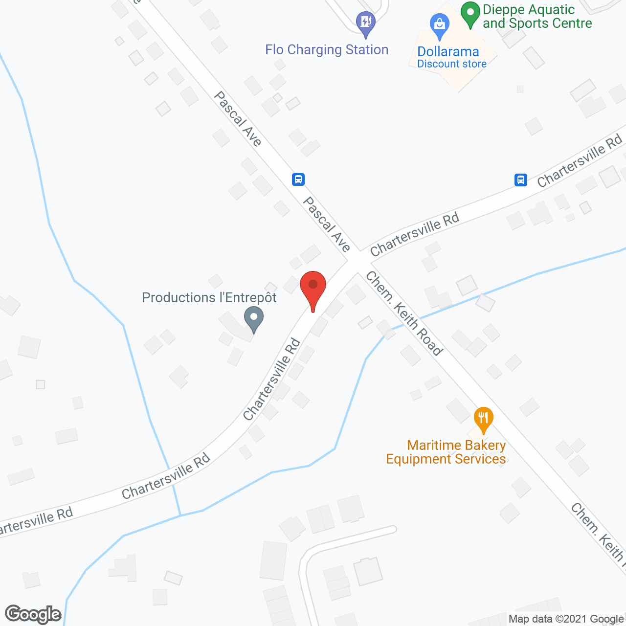 Map of the neighborhood around Residence Bellevue Inc