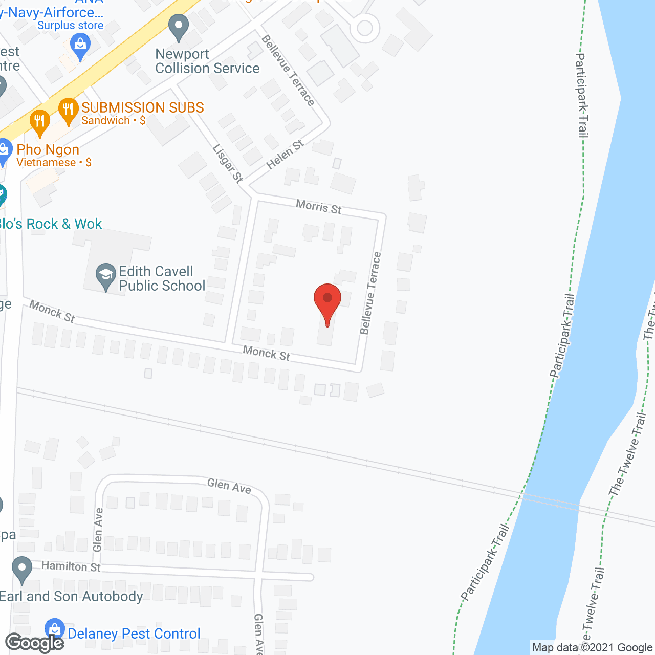 Map of the neighborhood around New Carrington