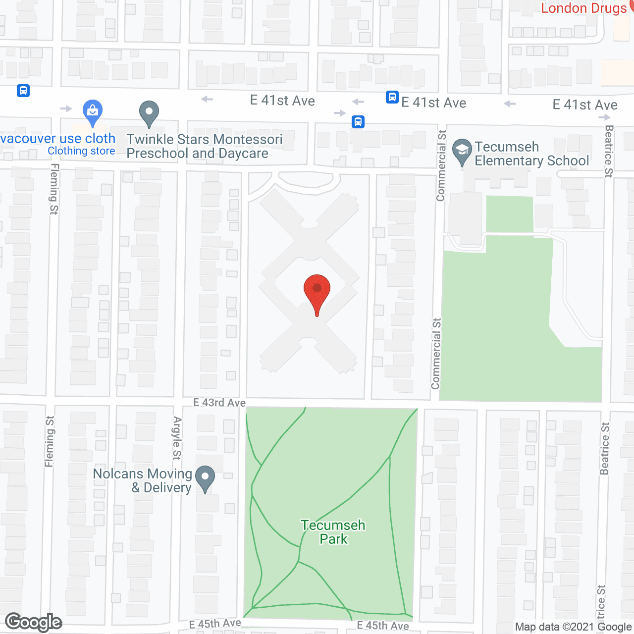 Map of the neighborhood around Mennonite Sr Citizens Society