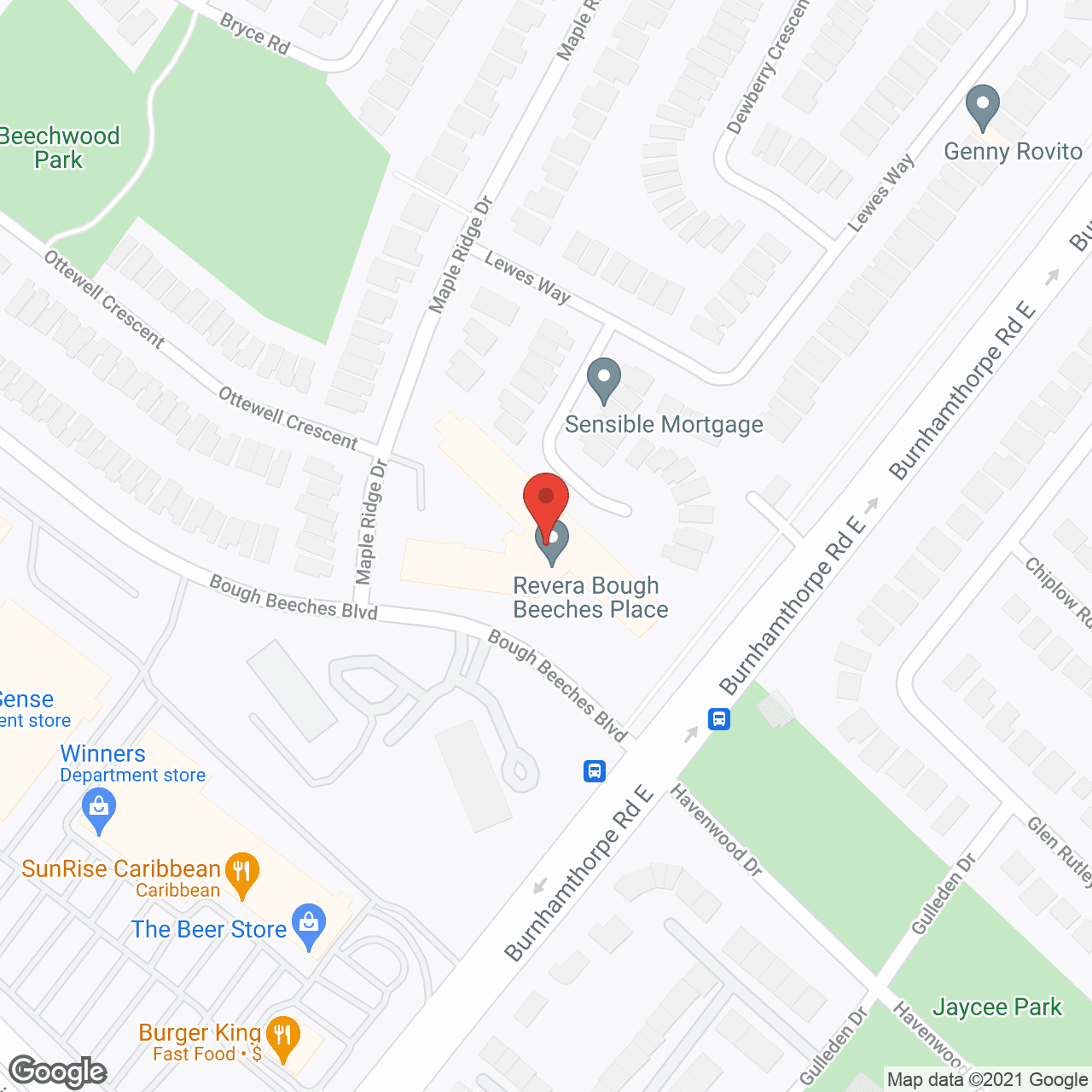Map of the neighborhood around Meadowcroft Place