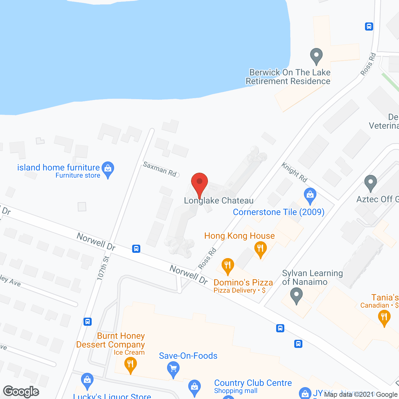 Map of the neighborhood around Longlake Chateau Retirement