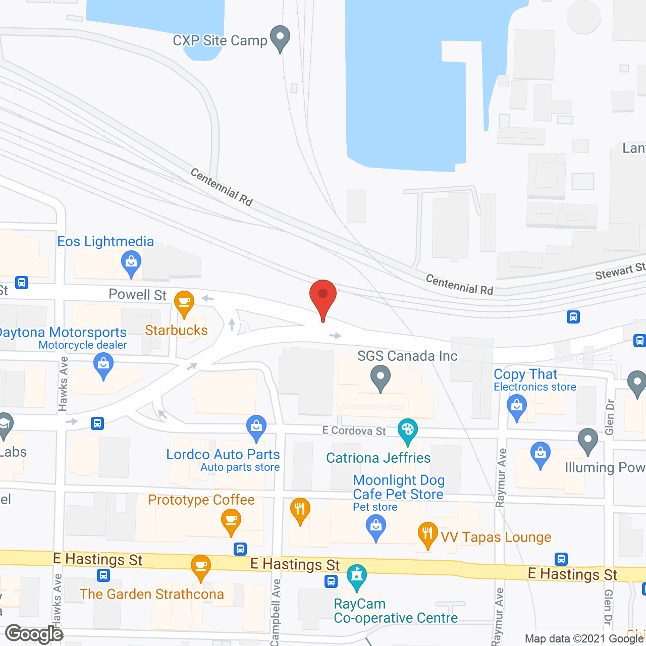 Map of the neighborhood around Lookout Emergency Aid Society