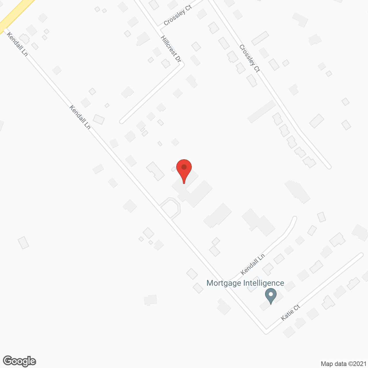 Map of the neighborhood around Kendall Lane Housing Society