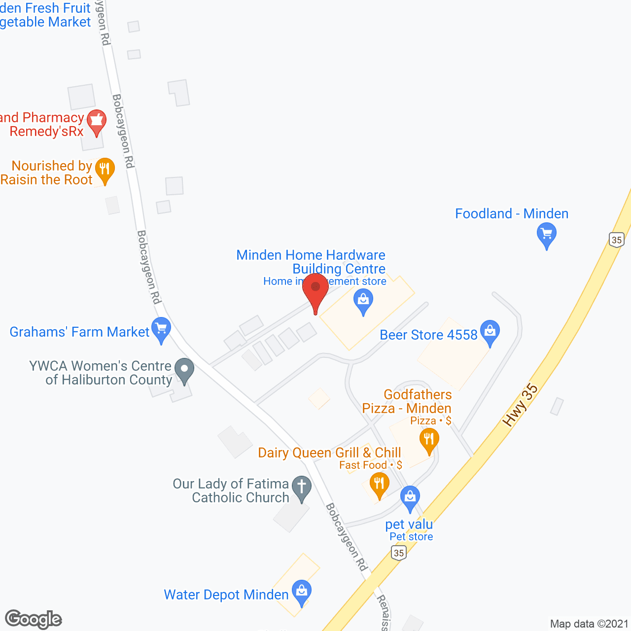 Map of the neighborhood around Hyland Crest Sr Citizens Hom